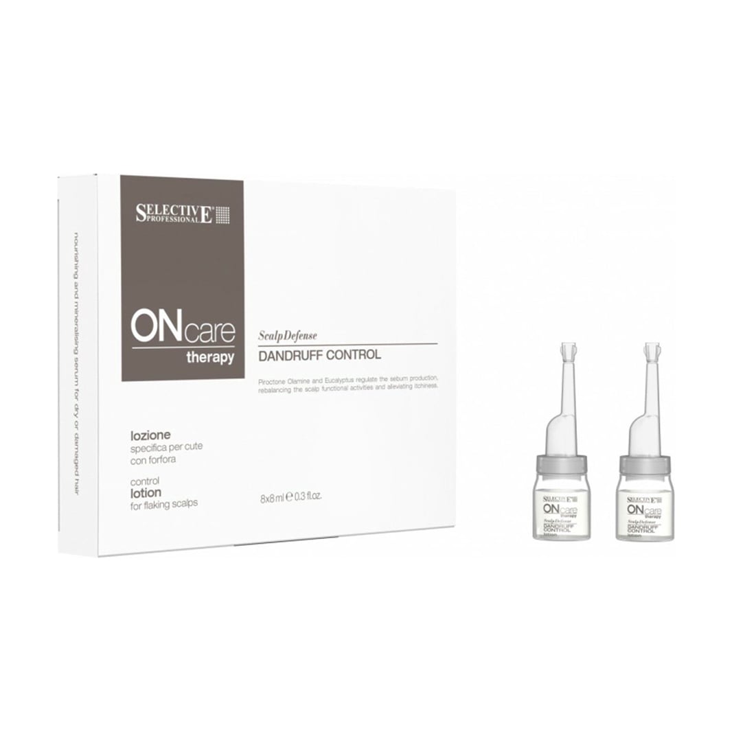 Лосьйон для волосся Selective Professional OnCare Therapy Dandruff Control проти лупи, 8*8 мл